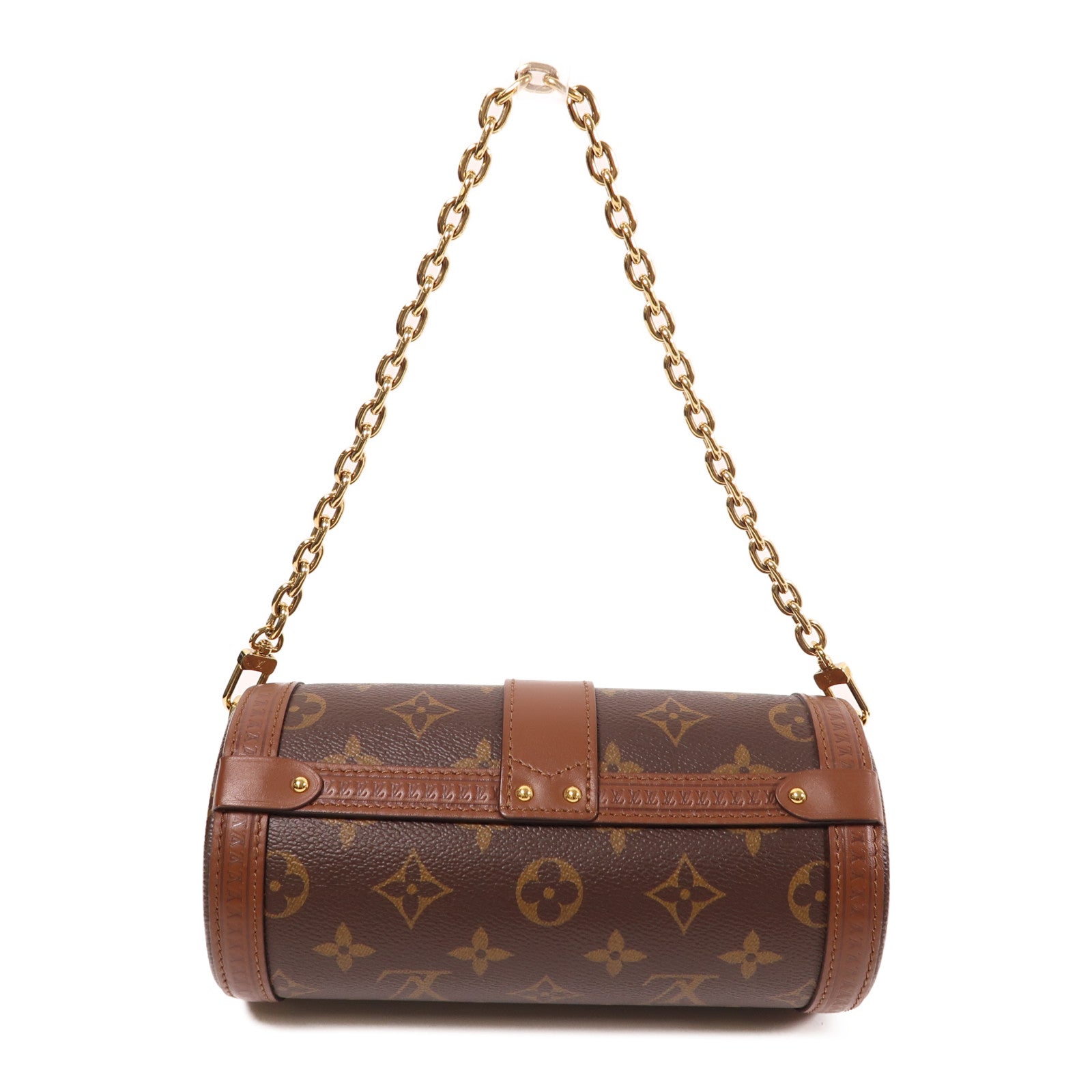 LOUIS VUITTON Monogram Papillon Trunk金扣手挽肩背兩用袋啡色