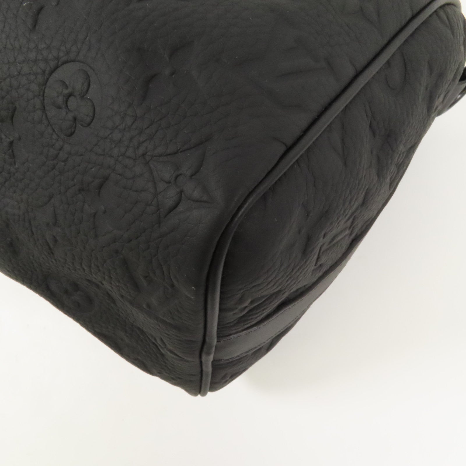 LOUIS VUITTON Monogram Taurillon Keepall Bandouliere35手挽肩背兩用袋