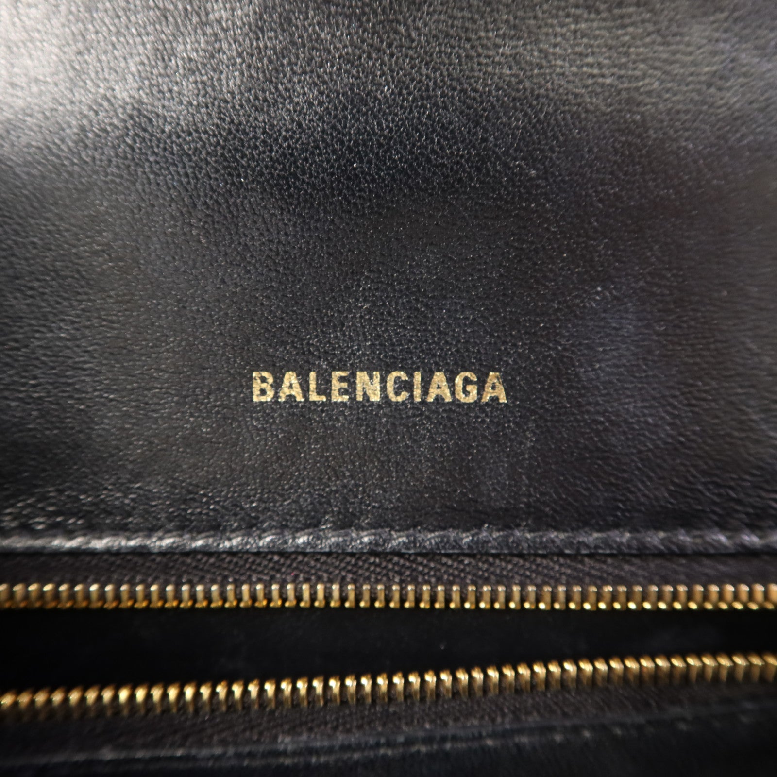 BALENCIAGA 牛皮皮革Hourglass金扣手挽肩背兩用袋