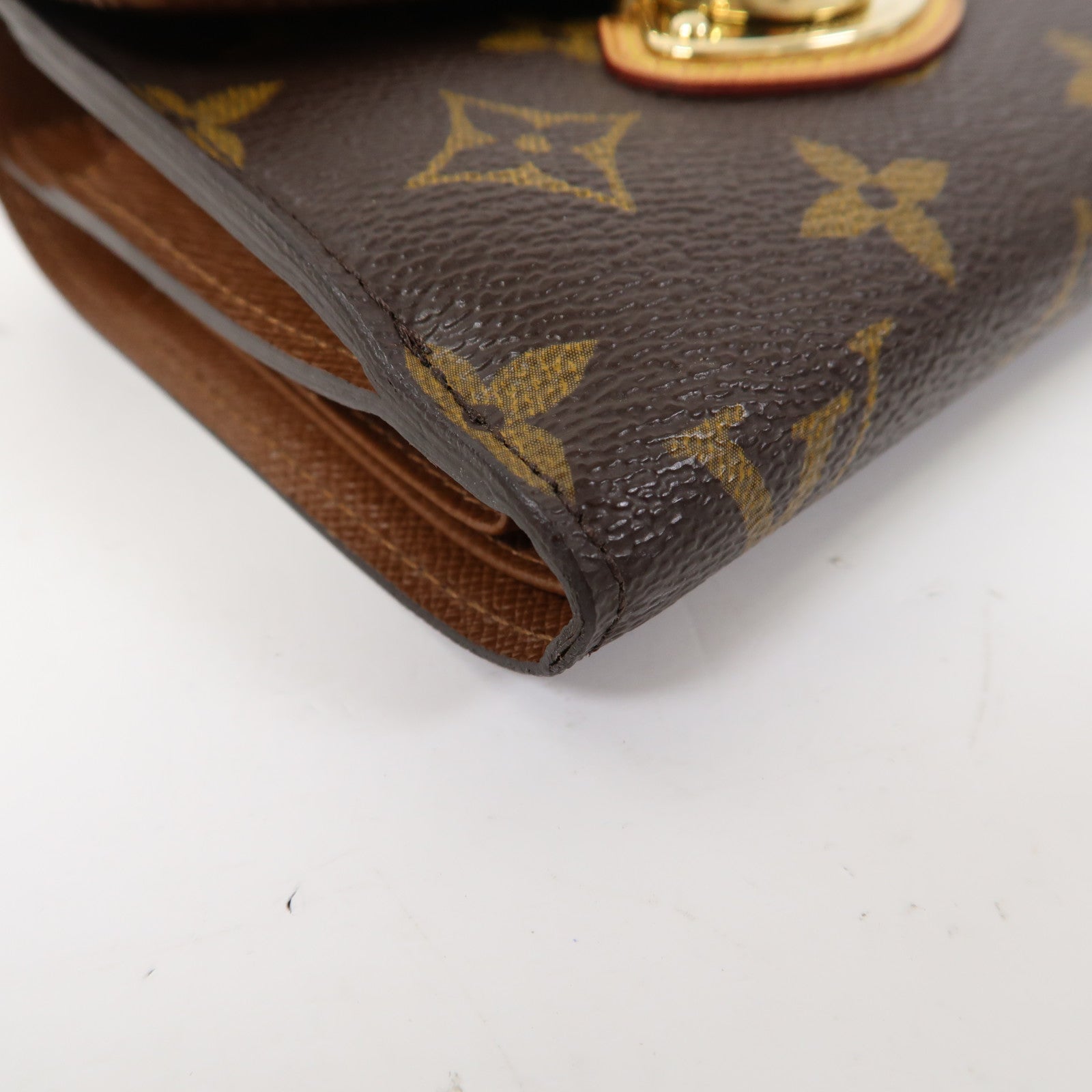 LOUIS VUITTON 【激減優惠】Monogram Wallet金扣錢包啡色