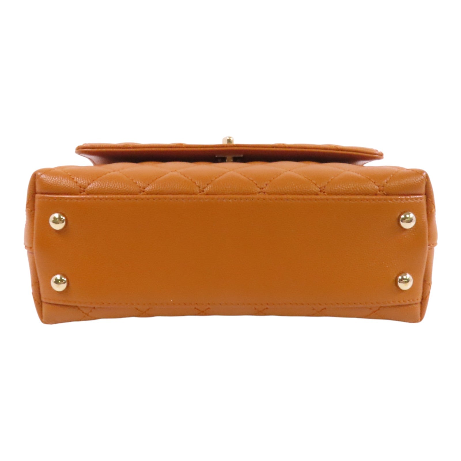 CHANEL 牛皮皮革CoCo Handle金扣手挽肩背兩用袋