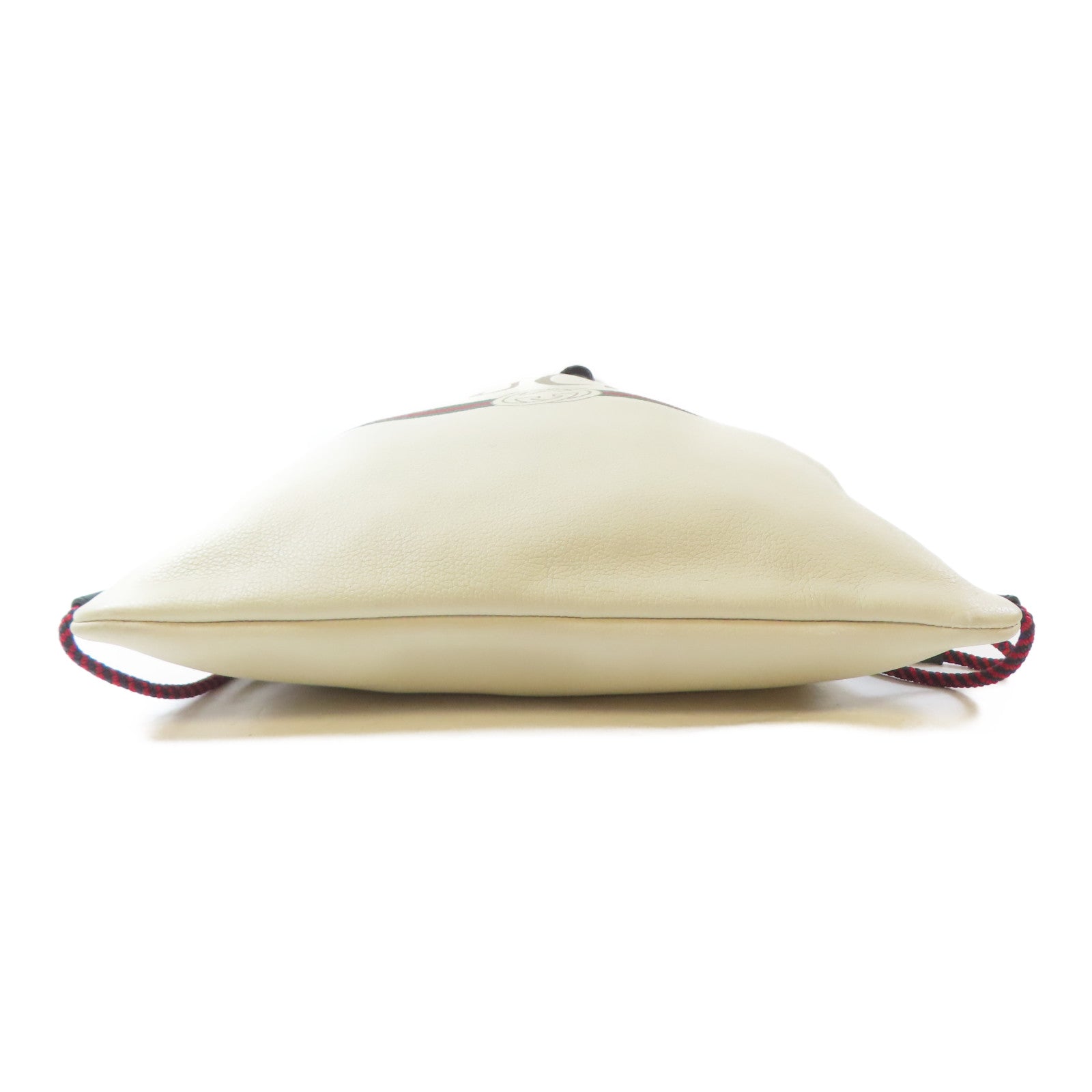 GUCCI 皮革Drawstring Backpack背包米白色