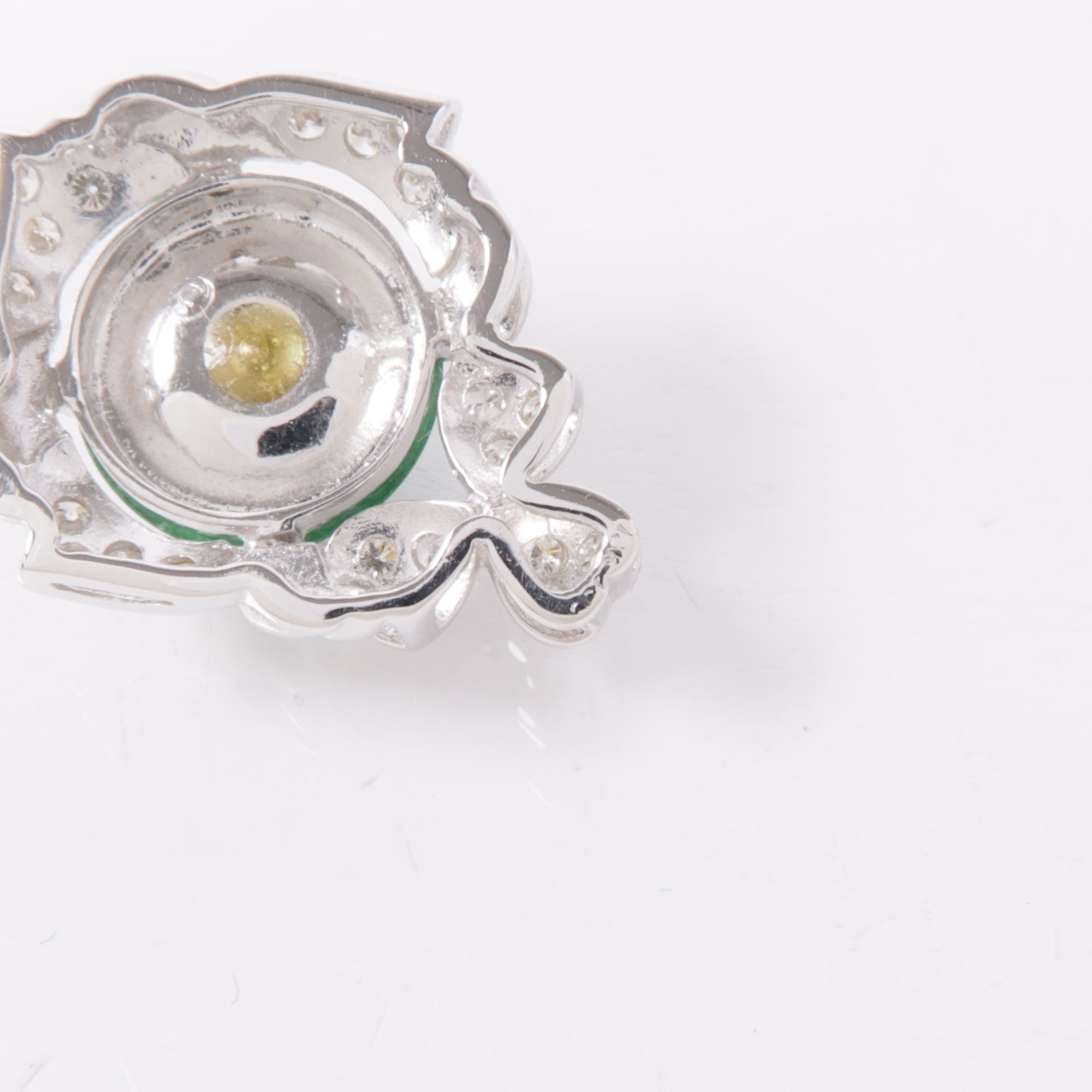 JEWELRY 18K白金Jade/Diamond Pendant Top翡翠/吊墜