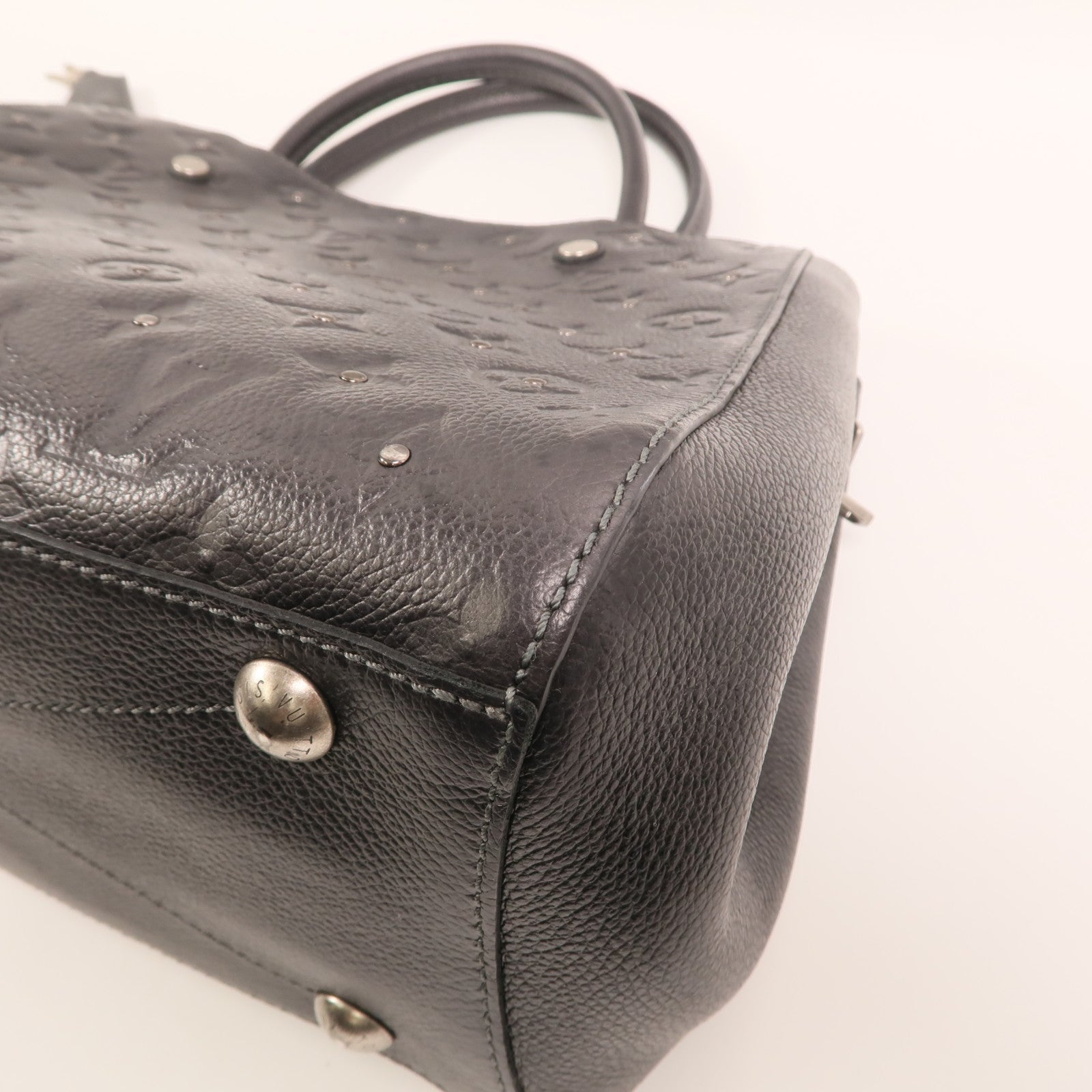 LOUIS VUITTON 【激減優惠】Monogram Empreinte Montaigne BB銀扣手挽肩背兩用袋