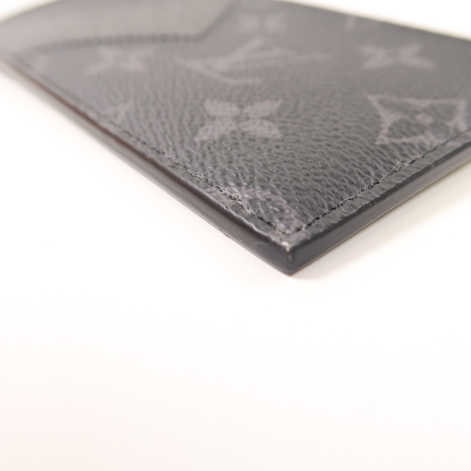 LOUIS VUITTON Monogram Eclipse/Taiga Coin Card Holder銀扣零錢包/卡片套