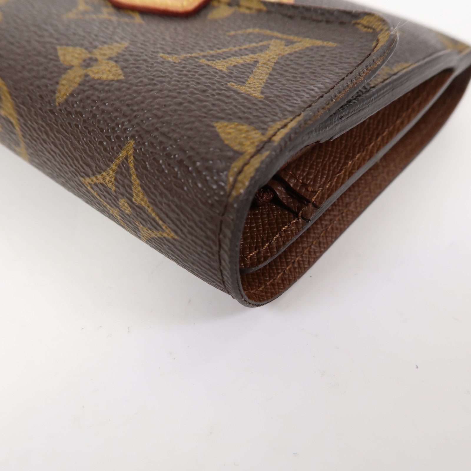 LOUIS VUITTON 【激減優惠】Monogram Wallet金扣錢包啡色