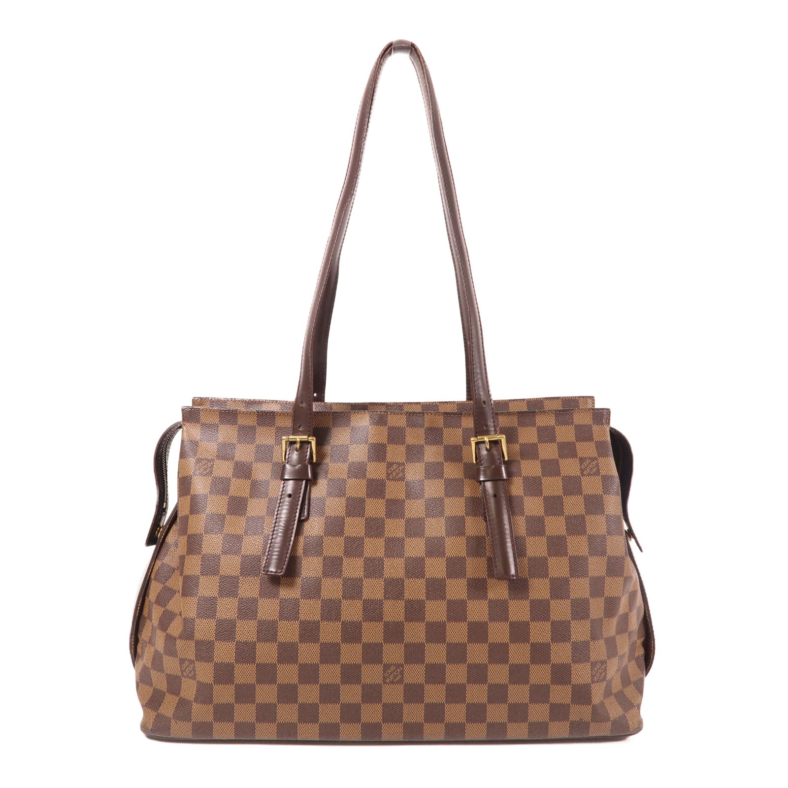 LOUIS VUITTON Damier Chelsea金扣肩背袋
