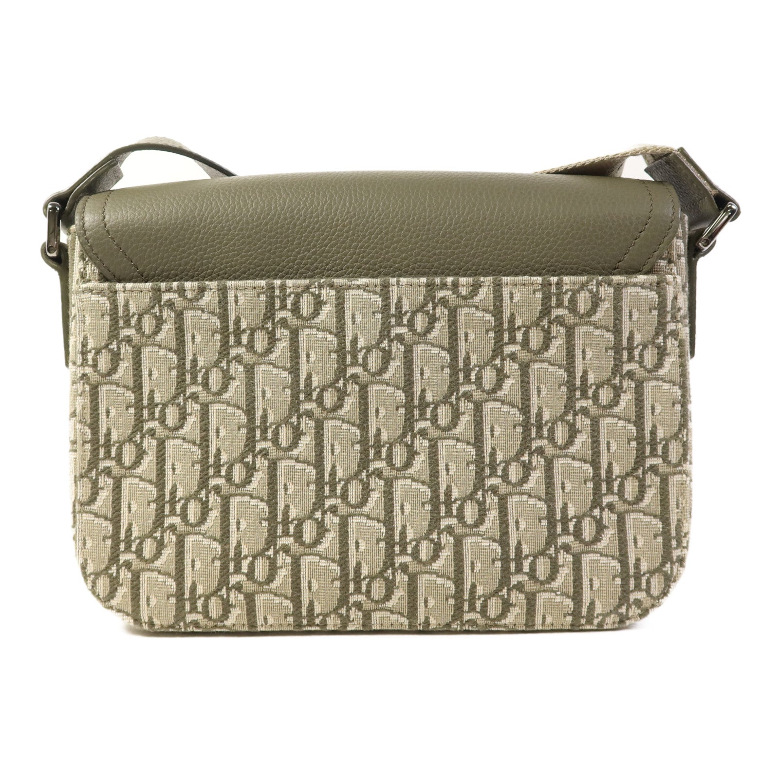 Dior 帆布Small Saddle Messenger銀扣肩背袋