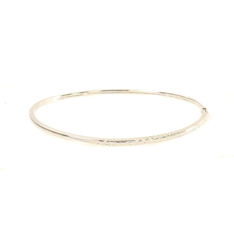 JEWELRY 【激減優惠】18K白金White Gold Bangle手鐲