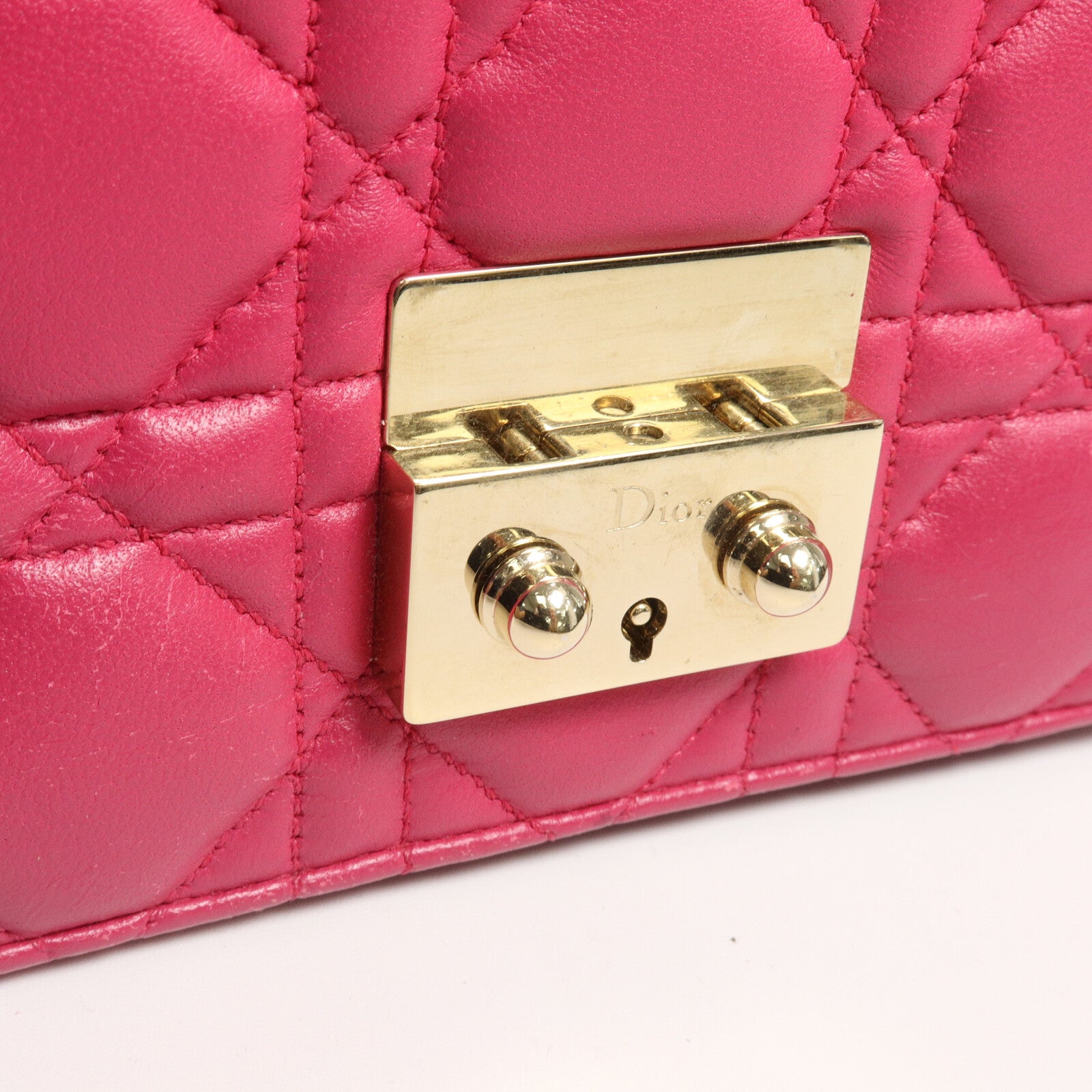 Dior 羊皮皮革Miss Dior Promenade Pouch鏈帶肩背袋