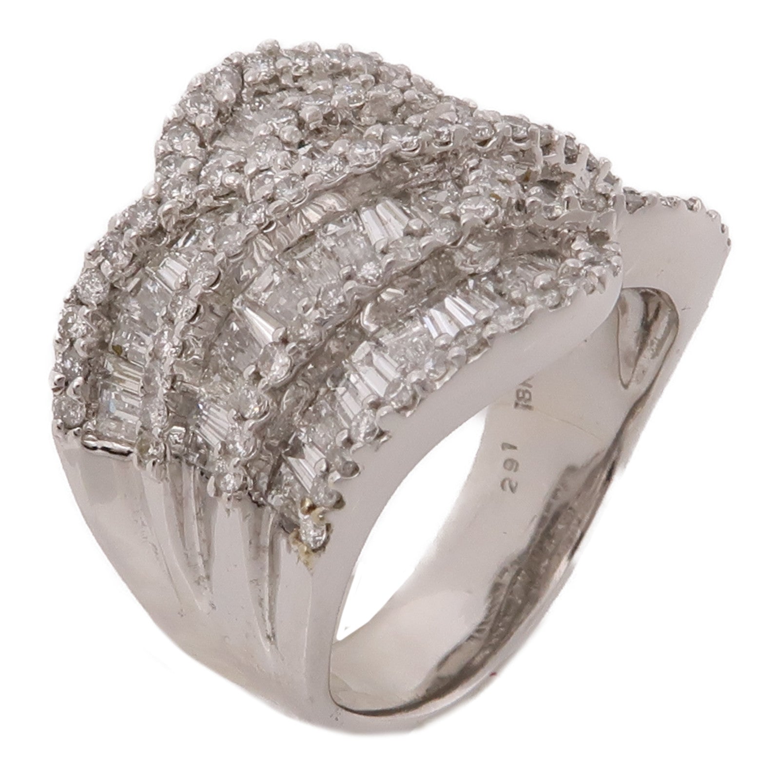 JEWELRY 【激減優惠】18K白金Diamond Ring鑽石戒指US#6.75