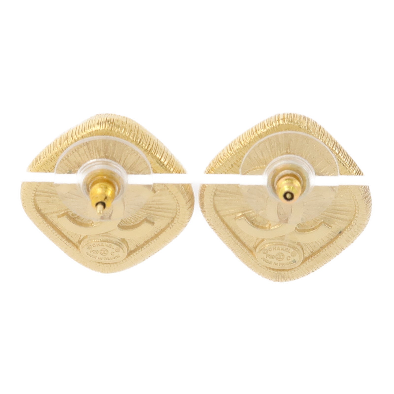 CHANEL PVC Earrings耳環粉紅色/金色
