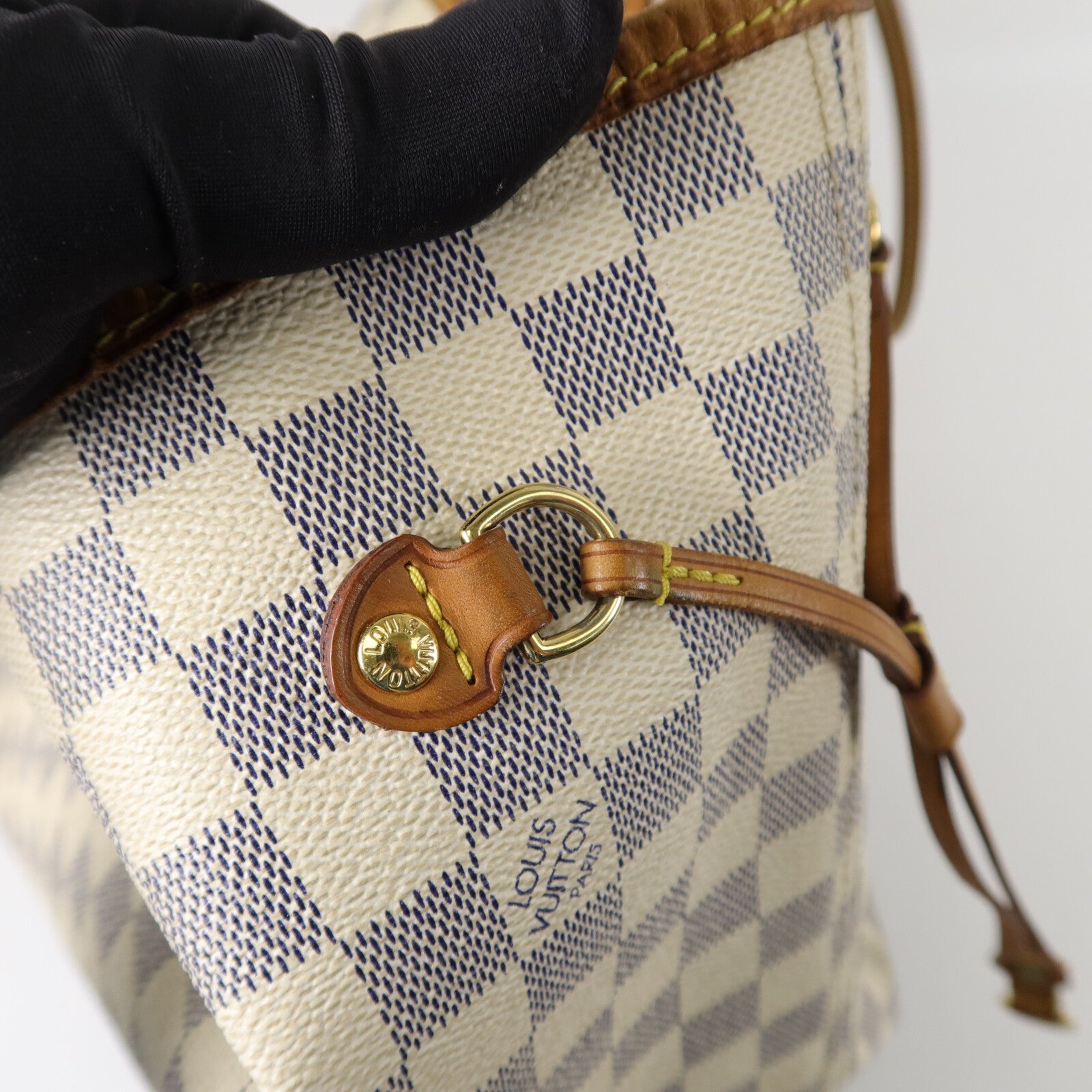 LOUIS VUITTON Damier Neverfull MM手挽袋