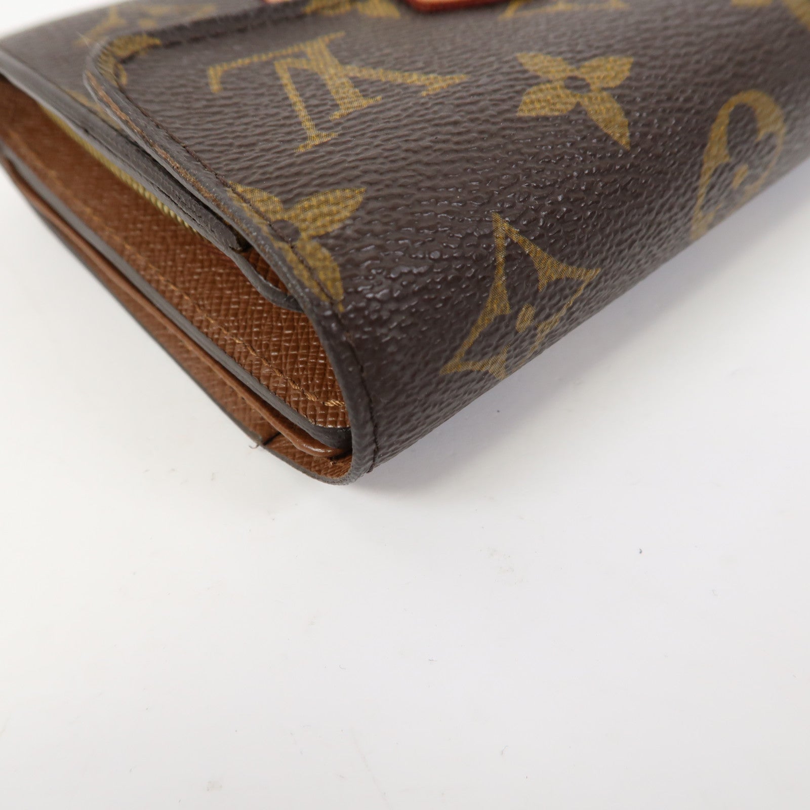 LOUIS VUITTON 【激減優惠】Monogram Wallet金扣錢包啡色