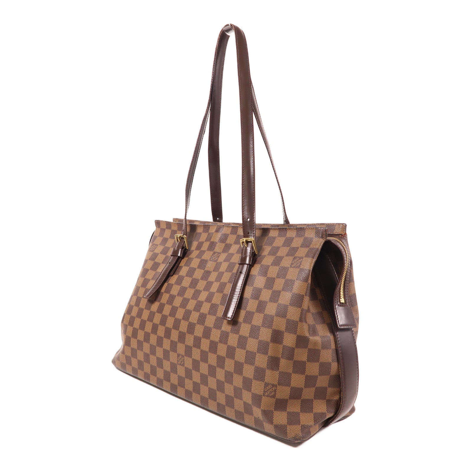 LOUIS VUITTON Damier Chelsea金扣肩背袋