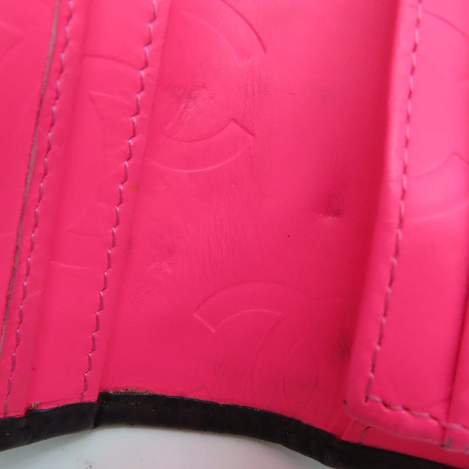 CHANEL 牛皮皮革Long Wallet銀扣長錢包黑色