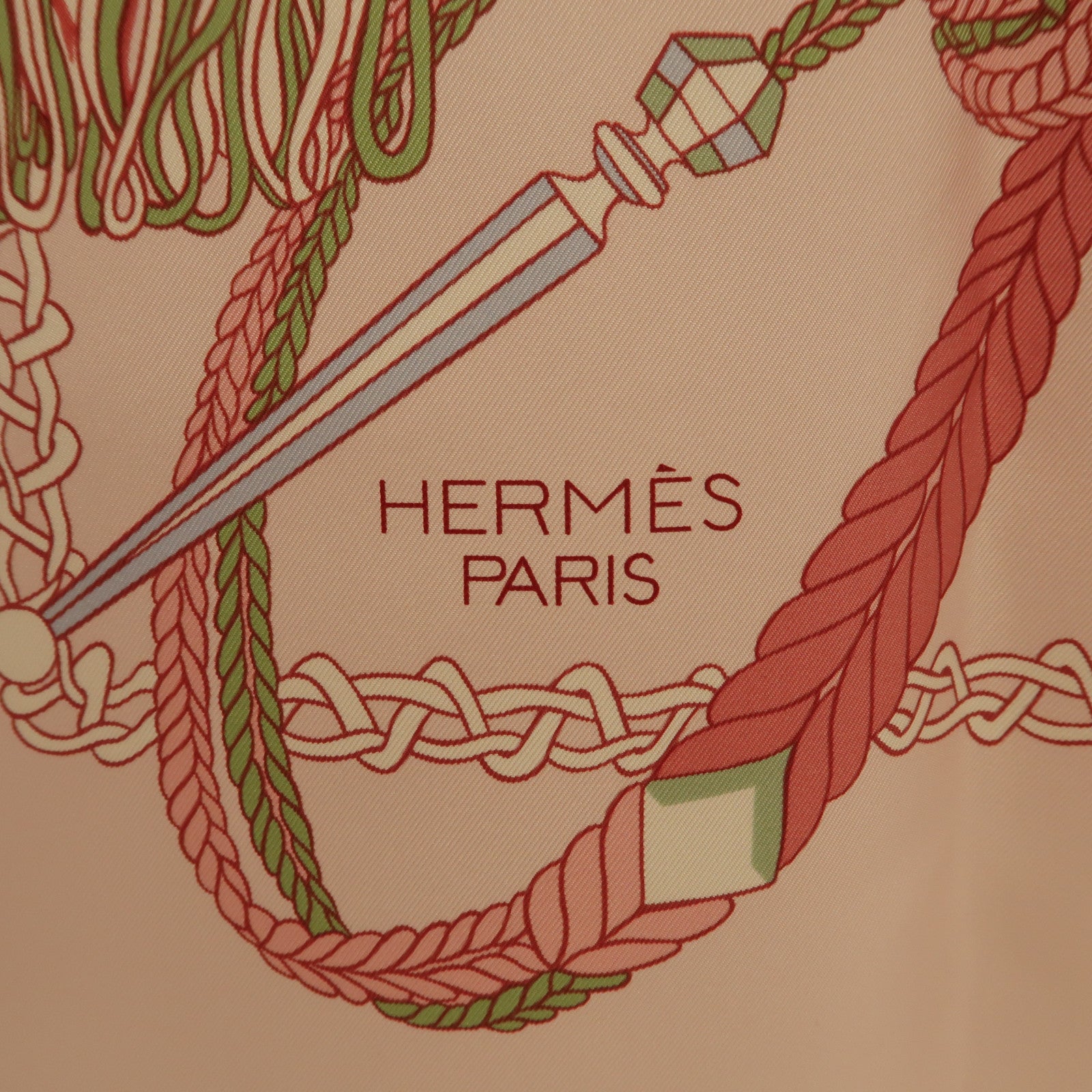 HERMES Scarf Scarves Silk Pink/Multicolor