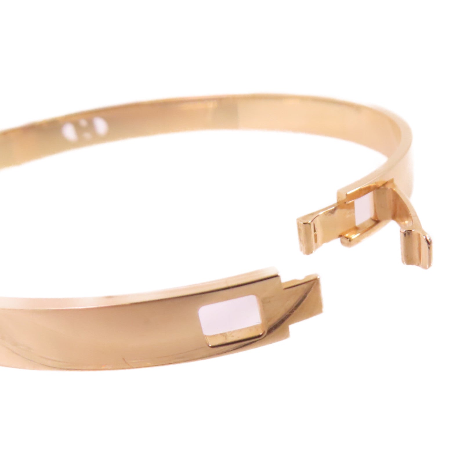 HERMES 18K玫瑰金H D'ANCRE Diamond Bracelet 0.07ct鑽石手鏈