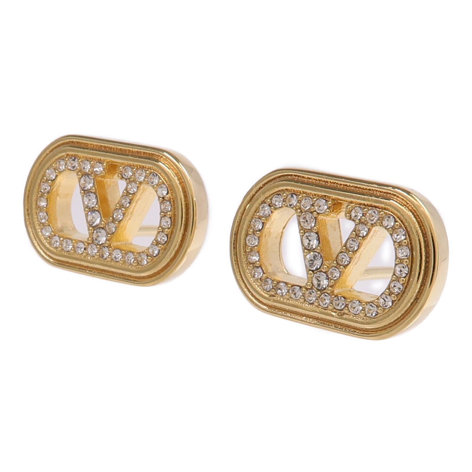 Valentino 金屬Garavani VLogo Signature Earrings耳環