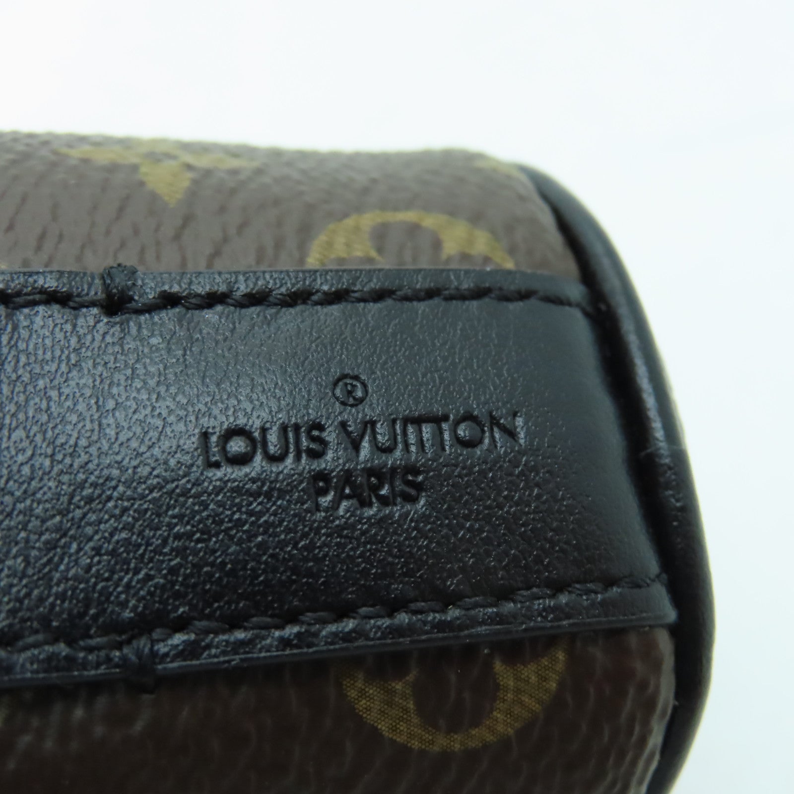 LOUIS VUITTON 【清倉大減價】Monogram Barrel Pouch銀扣手拿包棕色