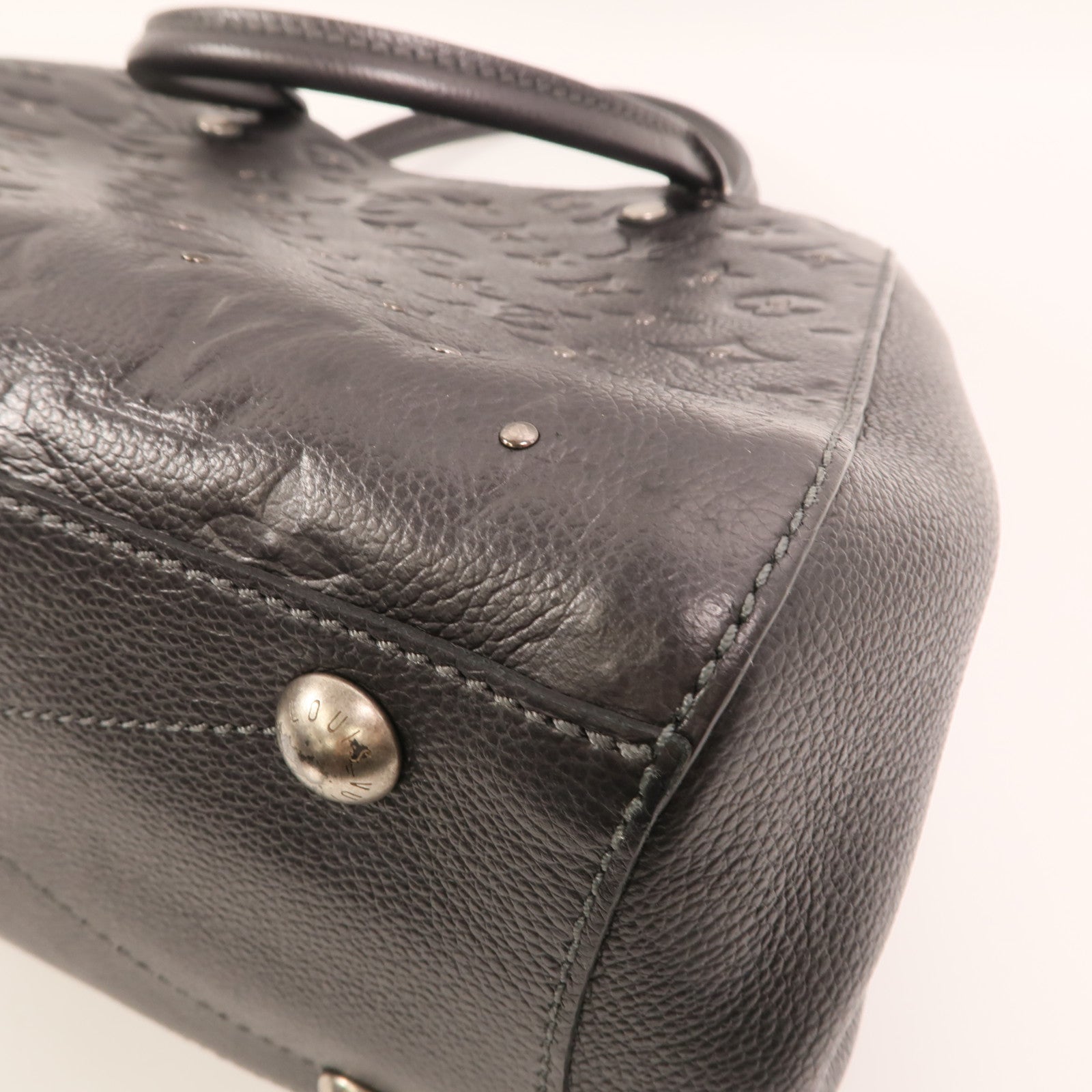LOUIS VUITTON 【激減優惠】Monogram Empreinte Montaigne BB銀扣手挽肩背兩用袋