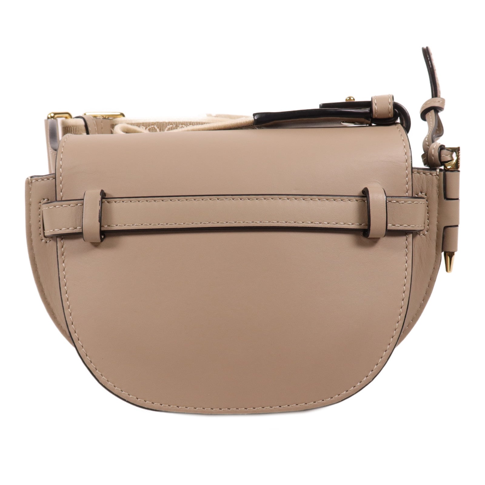 LOEWE 牛皮皮革Mini Gate金肩背袋