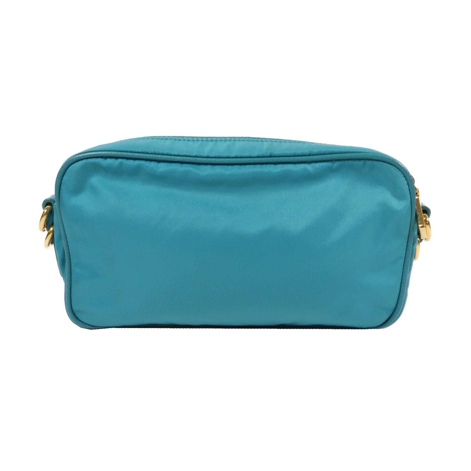 PRADA 尼龍Shoulder Bag金扣肩背袋綠色
