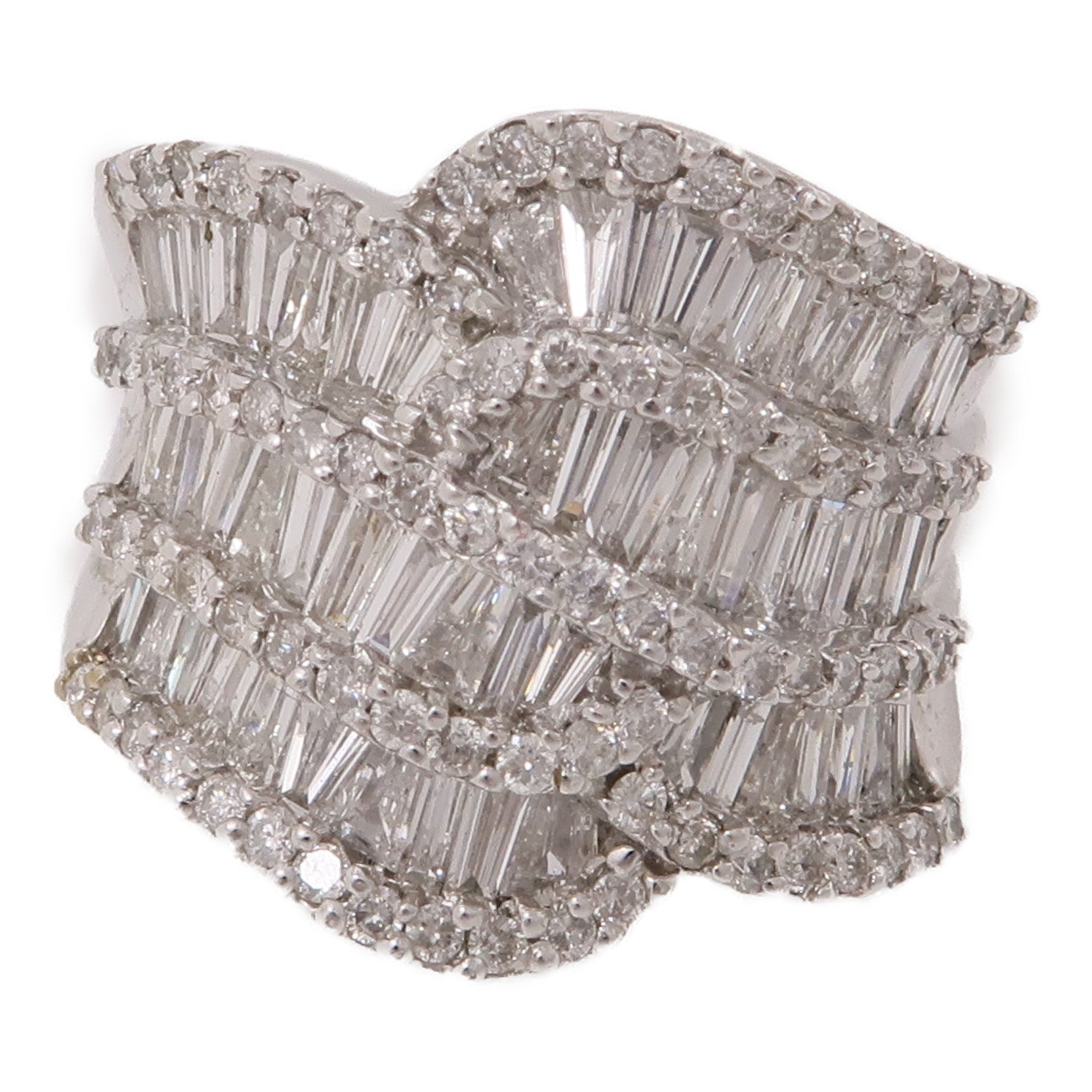 JEWELRY 【激減優惠】18K白金Diamond Ring鑽石戒指US#6.75