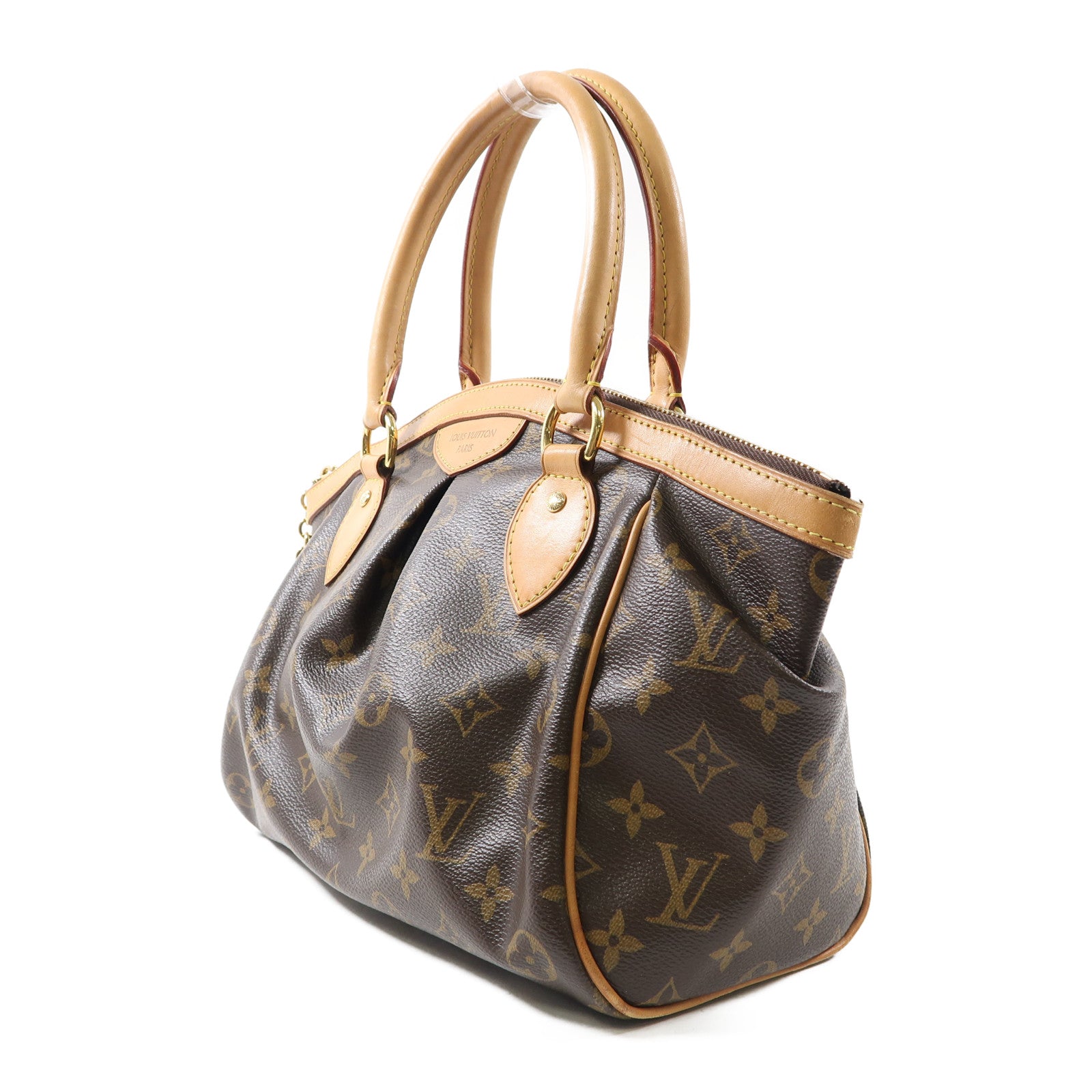 LOUIS VUITTON Monogram Tivoli金扣手挽袋啡色