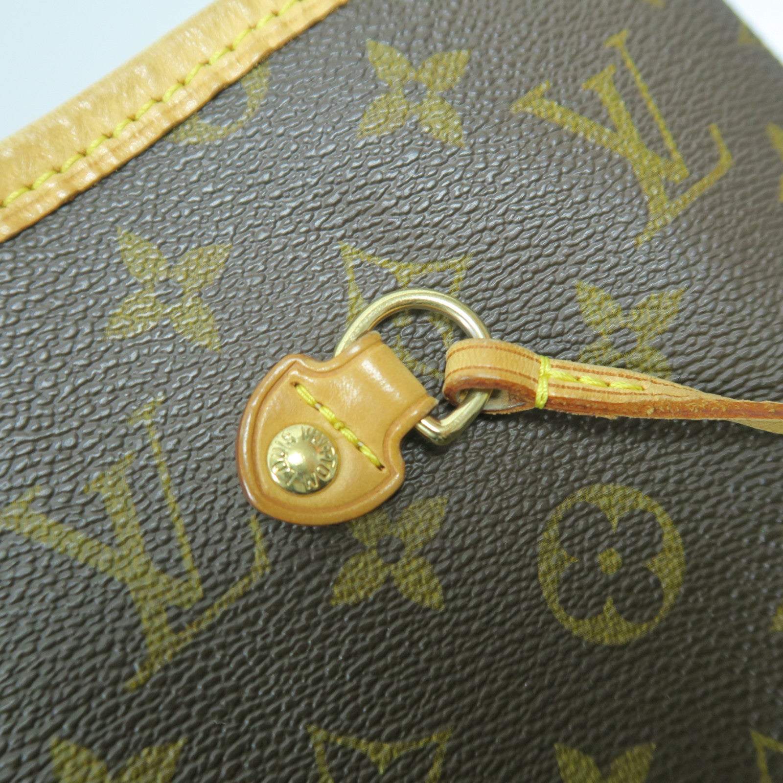 LOUIS VUITTON Monogram Neverfull GM金扣肩背袋啡色