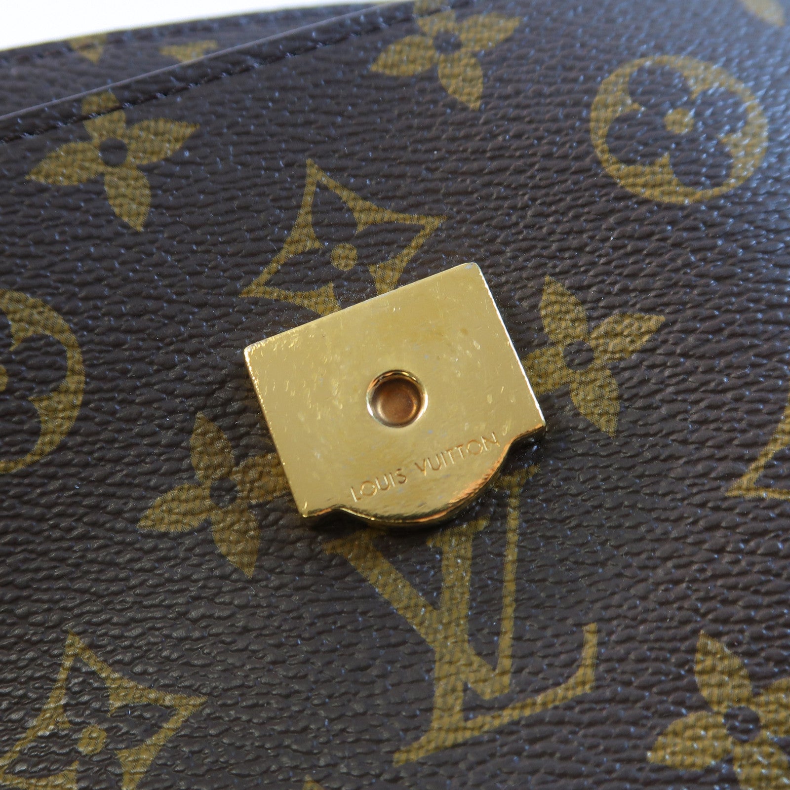 LOUIS VUITTON Monogram Passy金扣鏈帶肩背袋啡色