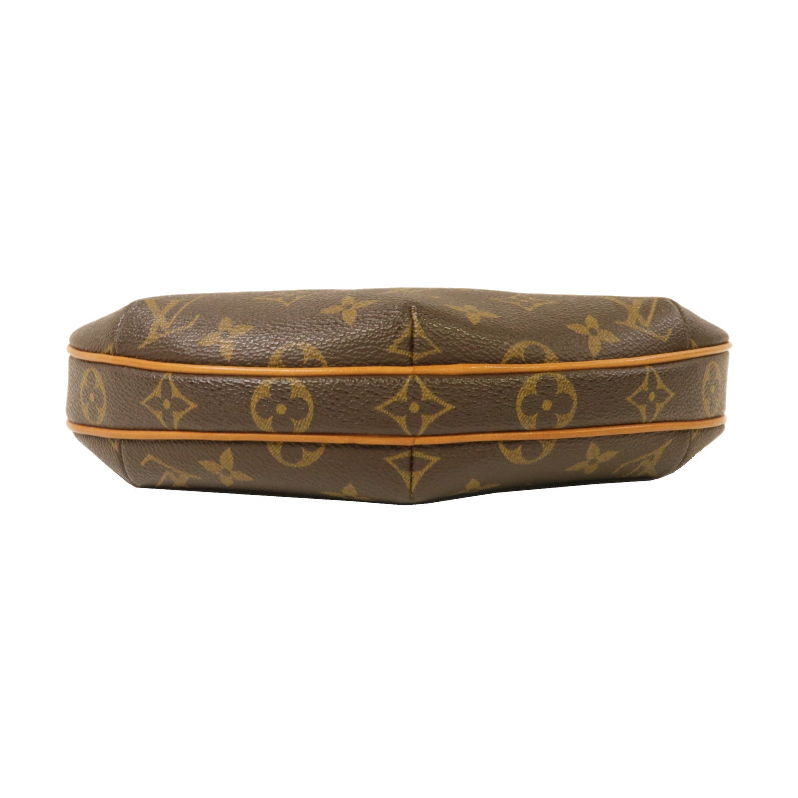 LOUIS VUITTON Monogram Pochette Croissant金扣肩背袋啡色