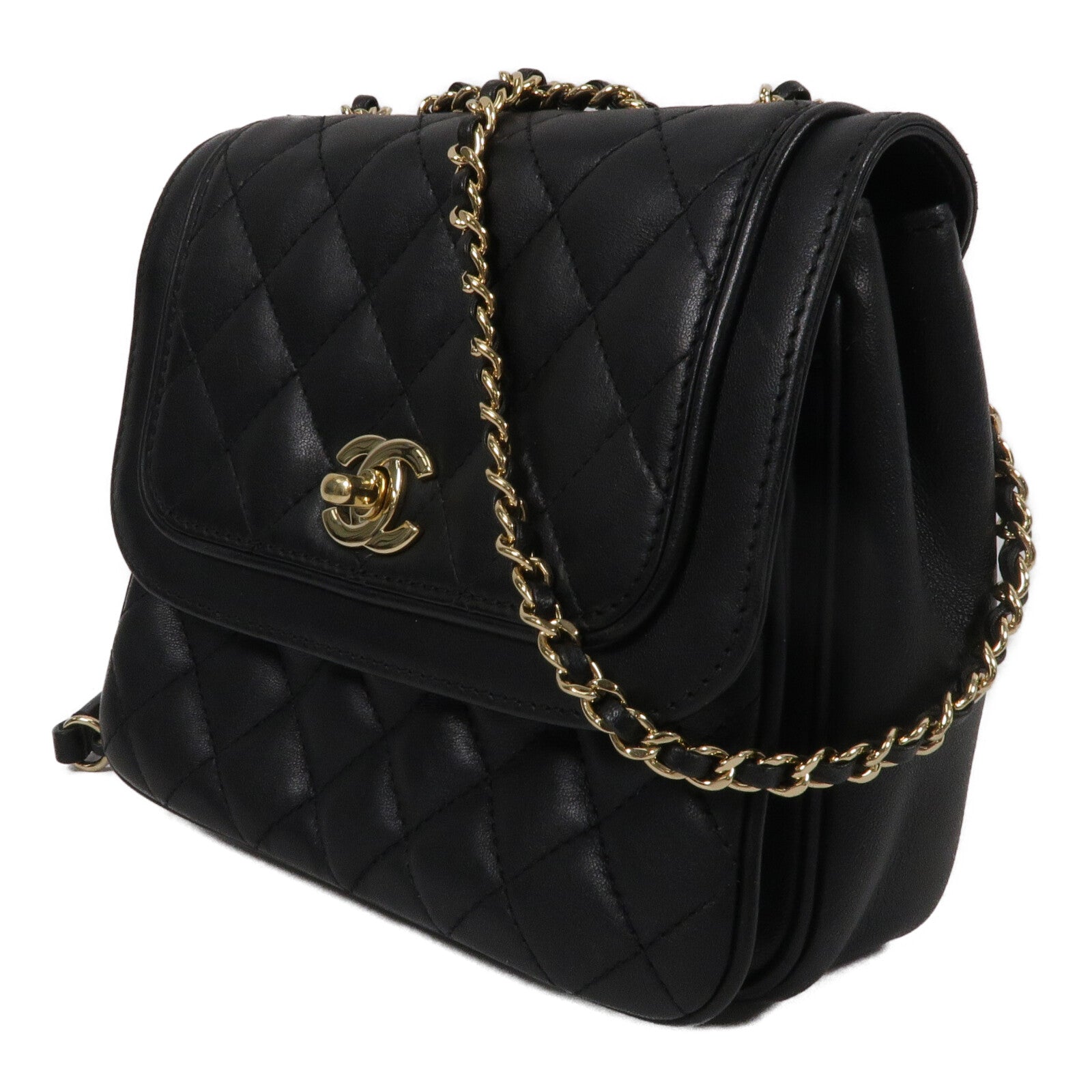 CHANEL 牛皮皮革Shoulder Bag鏈帶肩背袋