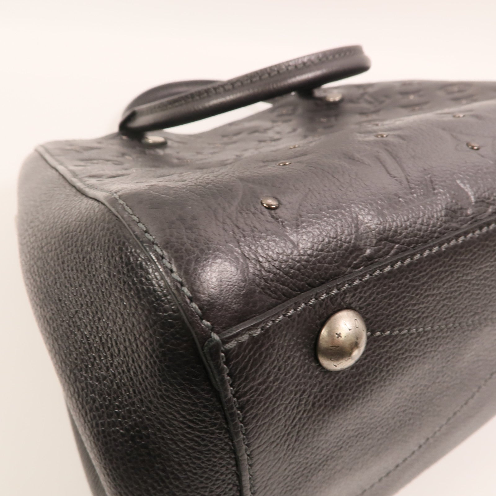 LOUIS VUITTON 【激減優惠】Monogram Empreinte Montaigne BB銀扣手挽肩背兩用袋