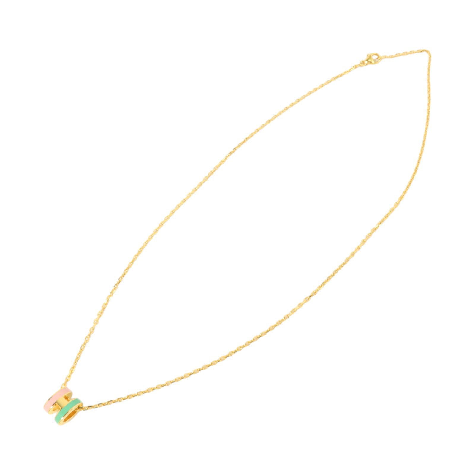 HERMES 金屬/琺瑯Mini Pop H Necklace項鏈