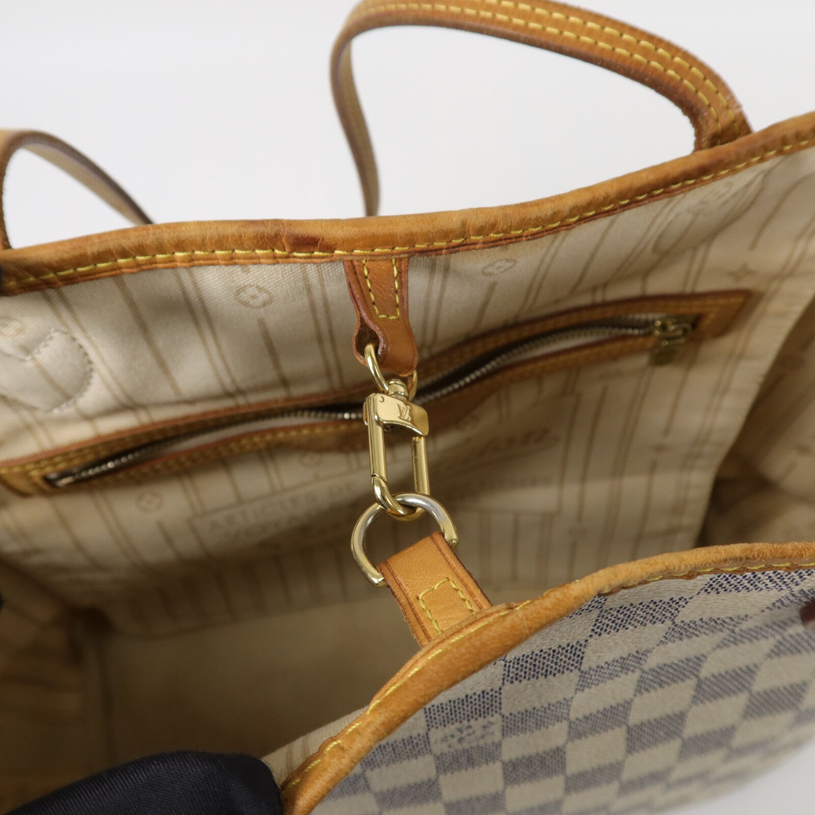 LOUIS VUITTON Damier Neverfull MM手挽袋