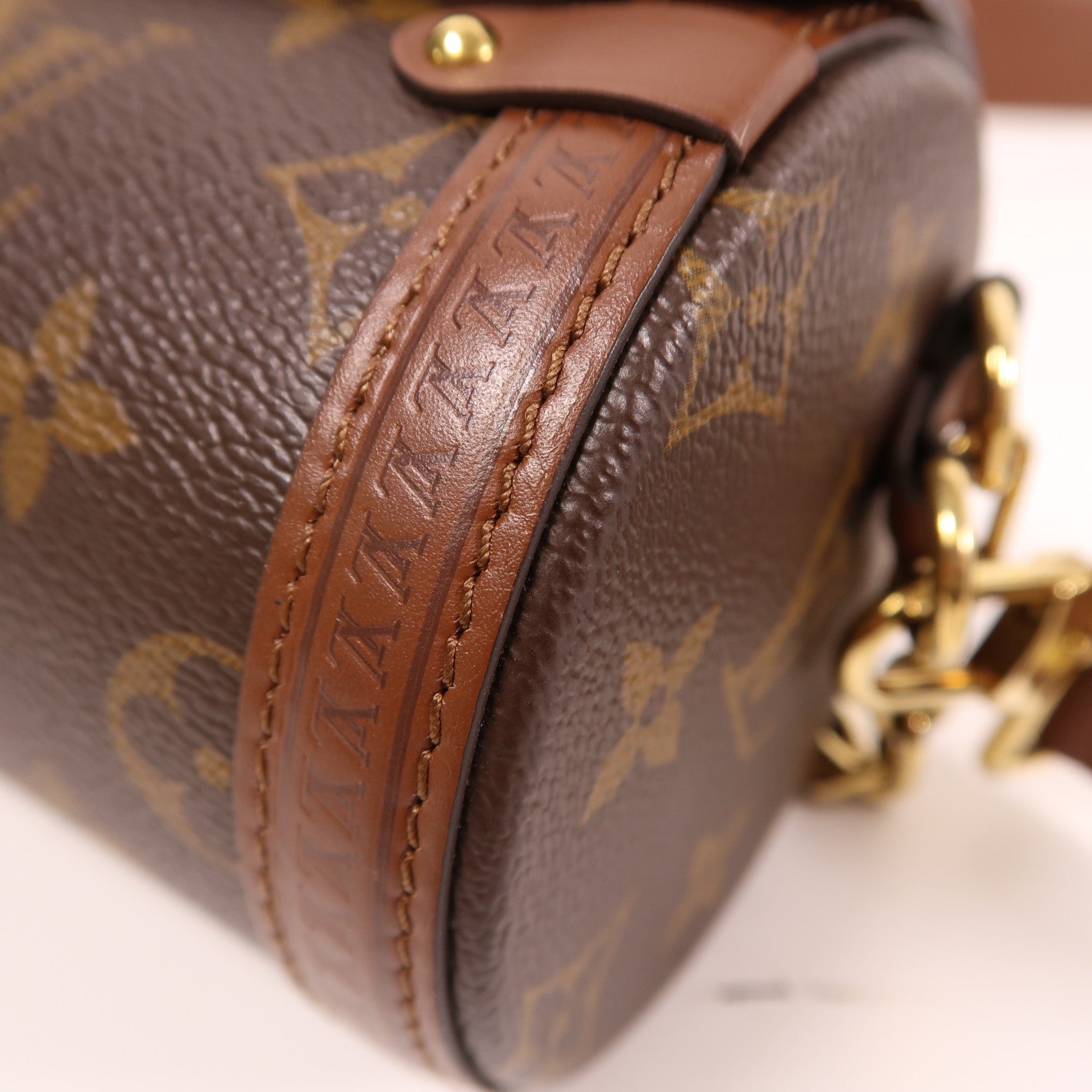 LOUIS VUITTON Monogram Papillon Trunk金扣手挽肩背兩用袋啡色