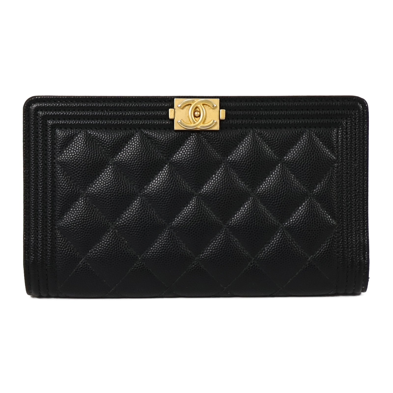 CHANEL 牛皮皮革Boy Chanel Long Wallet