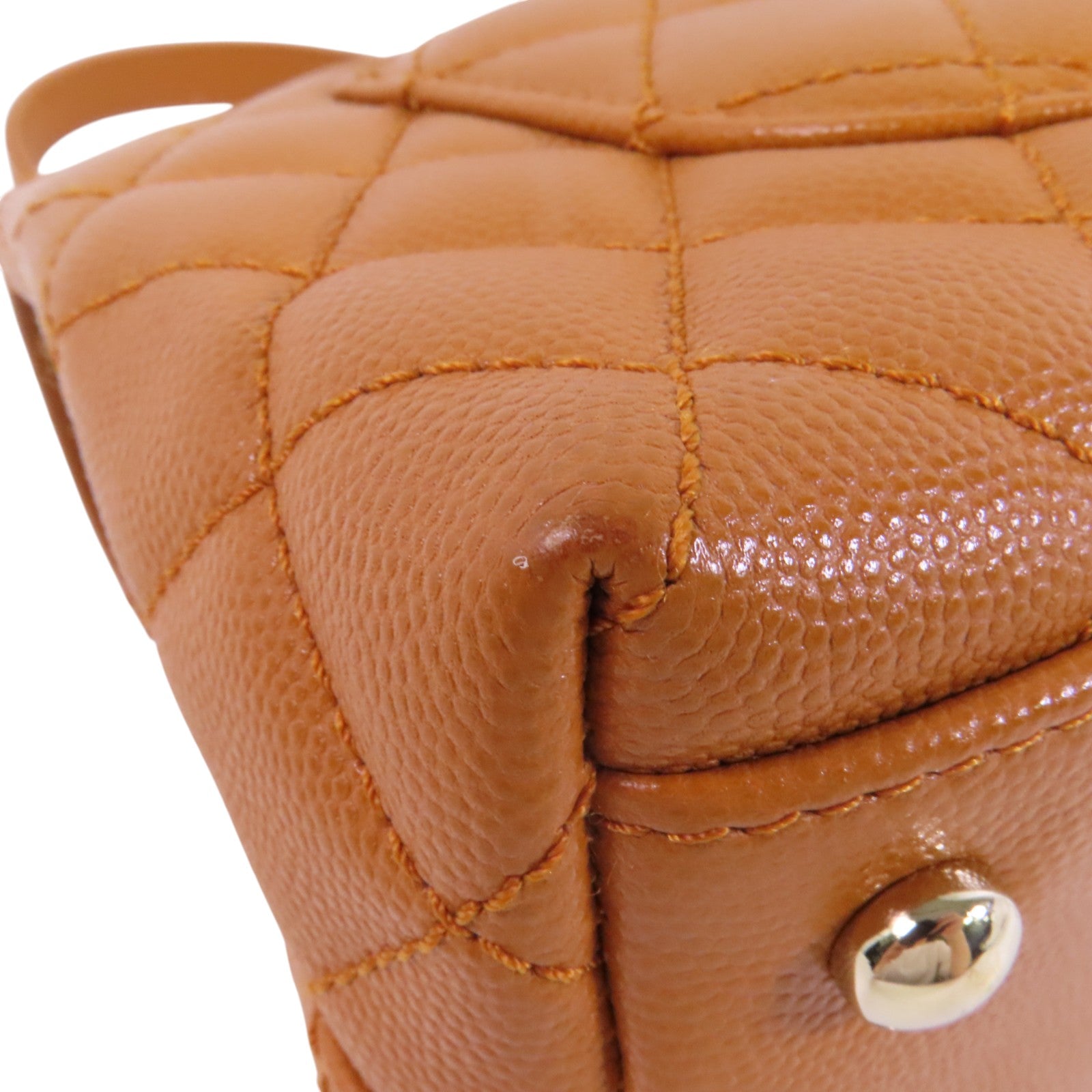 CHANEL 牛皮皮革CoCo Handle金扣手挽肩背兩用袋