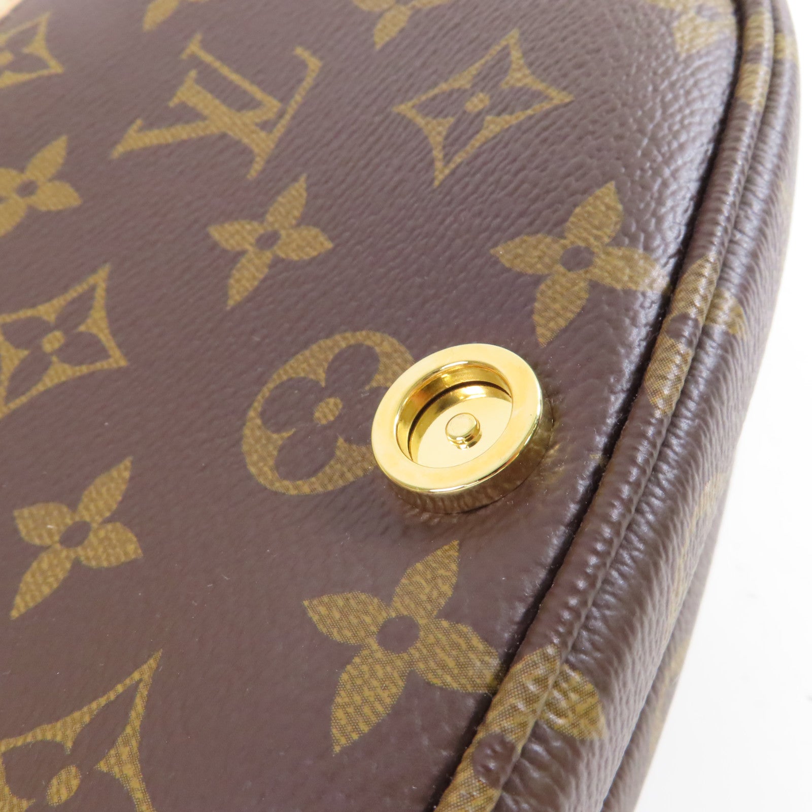 LOUIS VUITTON Monogram Saumur BB 2Way Shoulder Bag金扣手挽肩背兩用袋啡色
