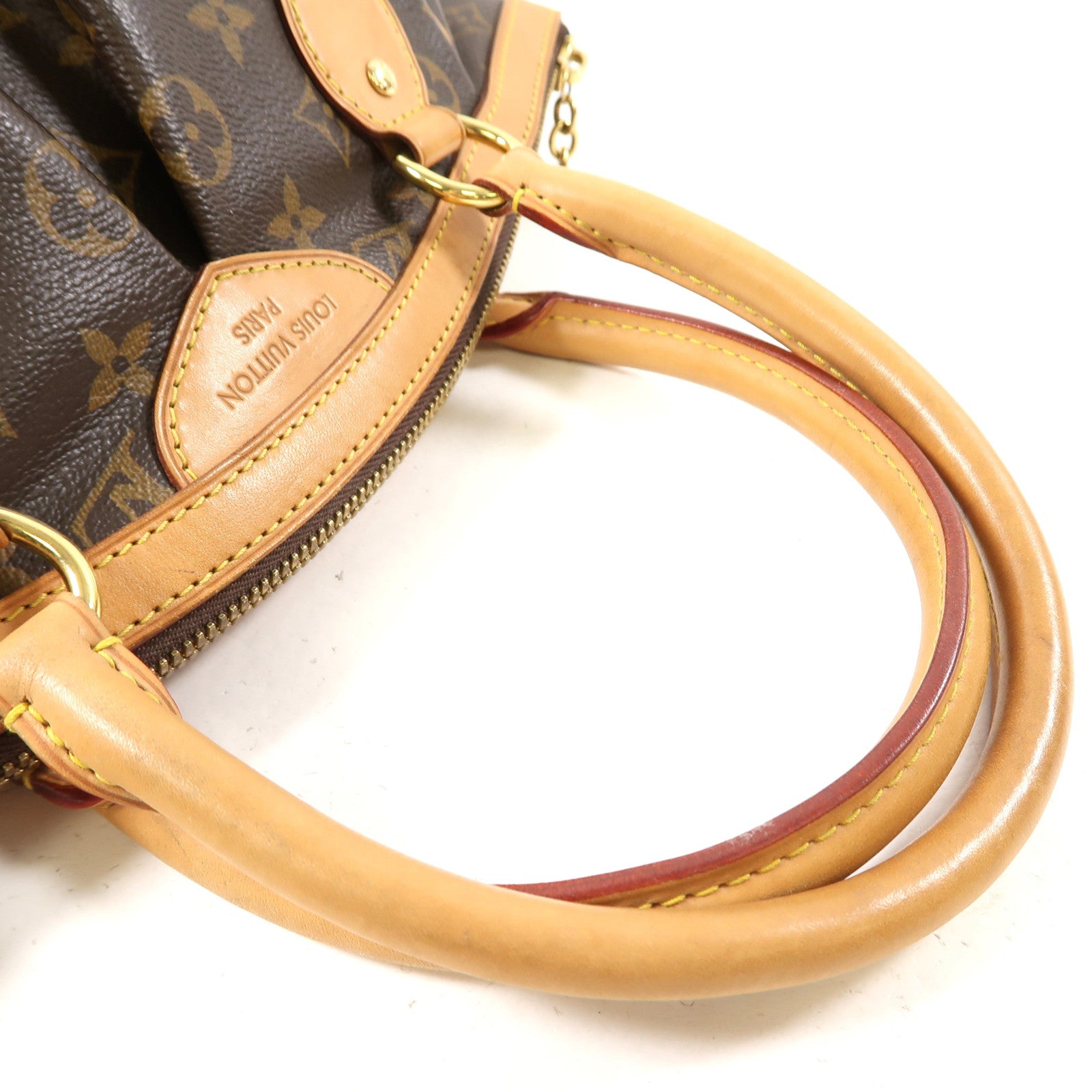 LOUIS VUITTON Monogram Tivoli金扣手挽袋啡色