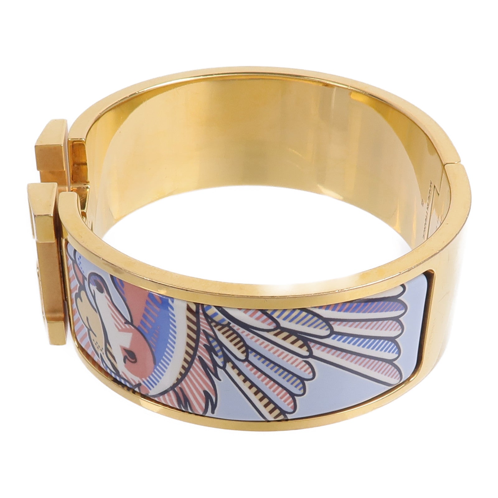 HERMES 金屬/琺瑯Clic-Clac H Bracelet手鐲