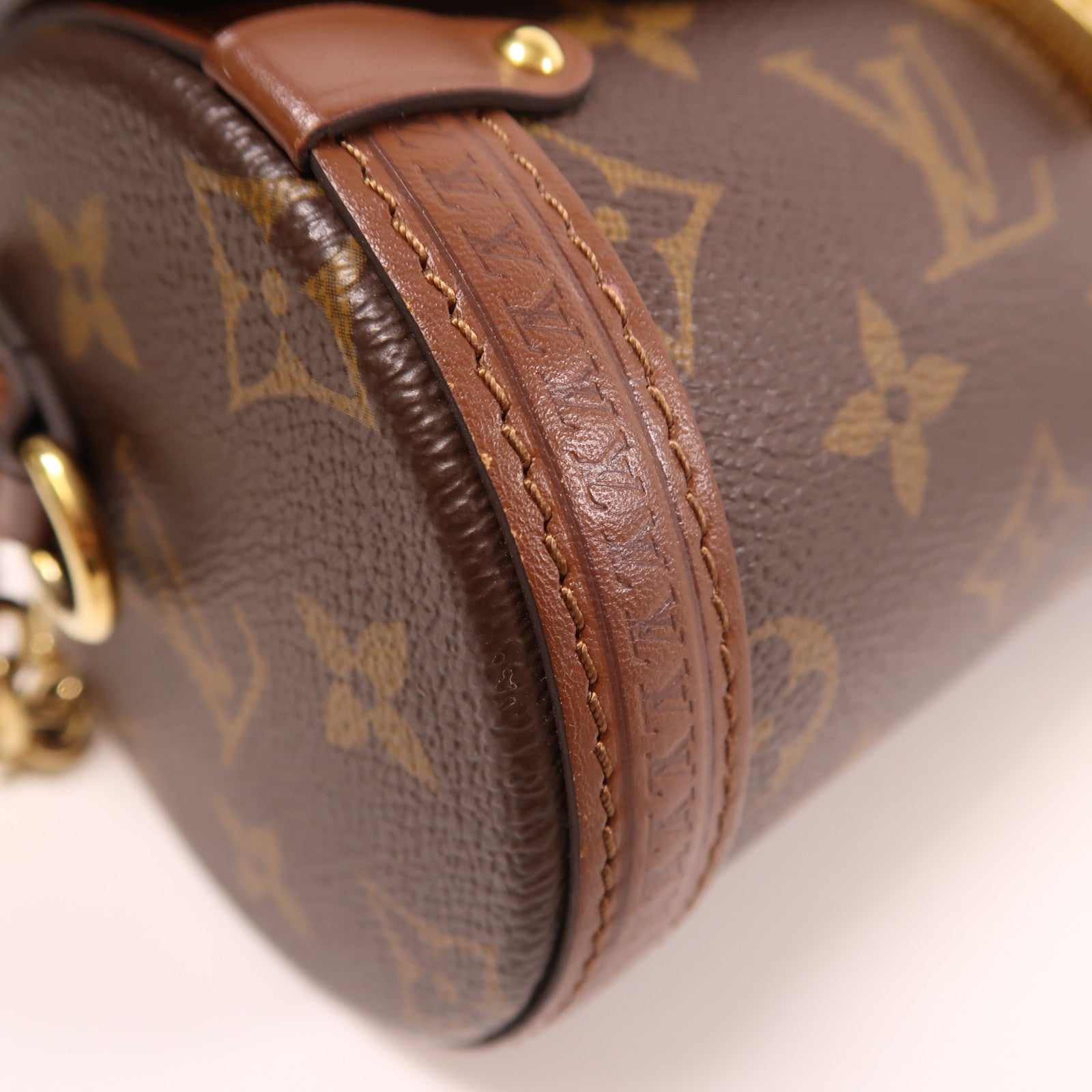 LOUIS VUITTON Monogram Papillon Trunk金扣手挽肩背兩用袋啡色