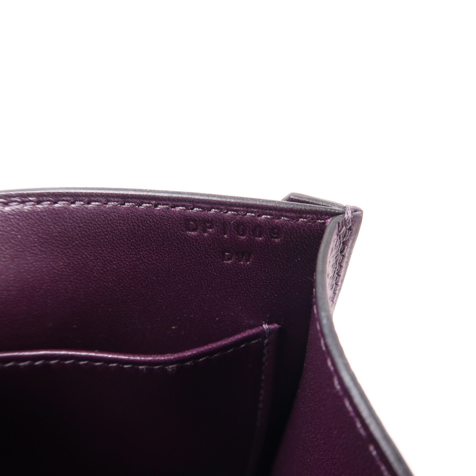 HERMES Epsom皮革Verrou 23銀扣肩背袋Cassis