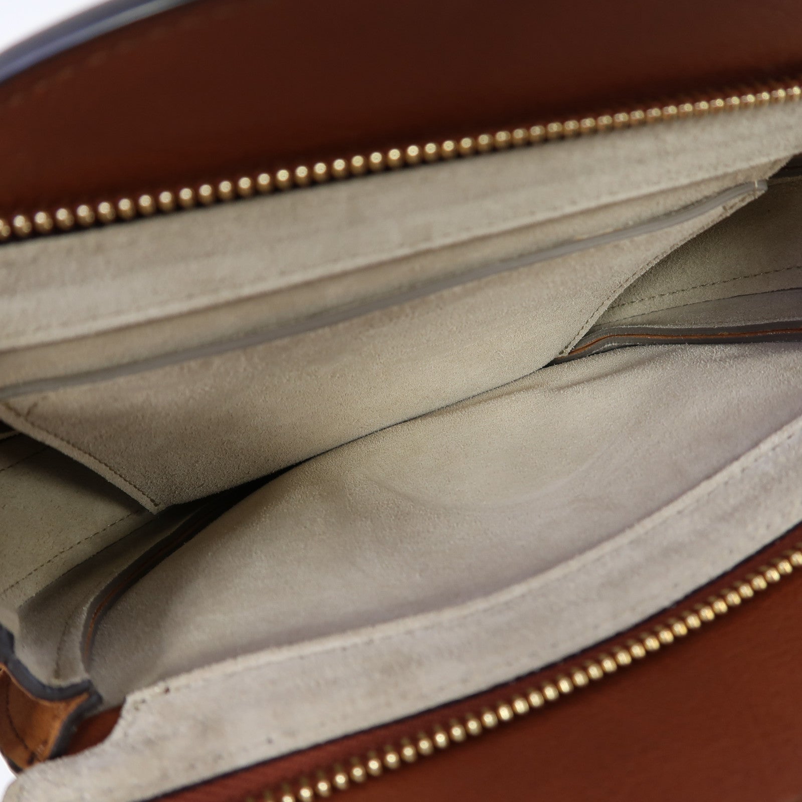 Chloe 牛皮皮革Shoulder Bag金扣肩背袋啡色