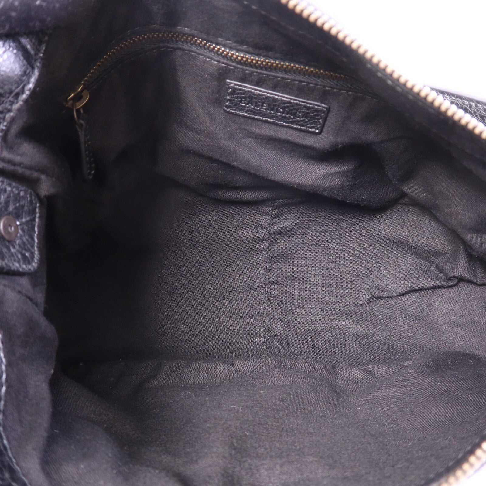 BALENCIAGA 羊皮皮革Le City Moto Small金扣肩背袋