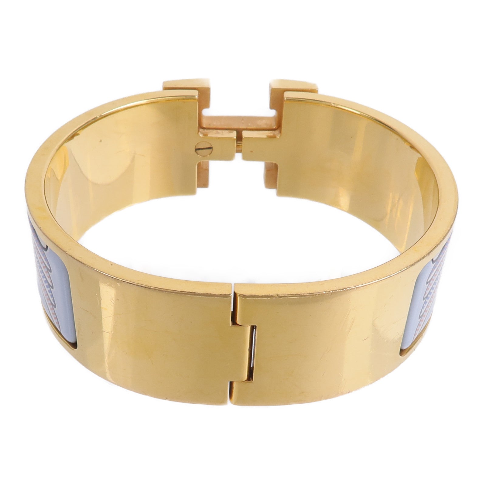 HERMES 金屬/琺瑯Clic-Clac H Bracelet手鐲