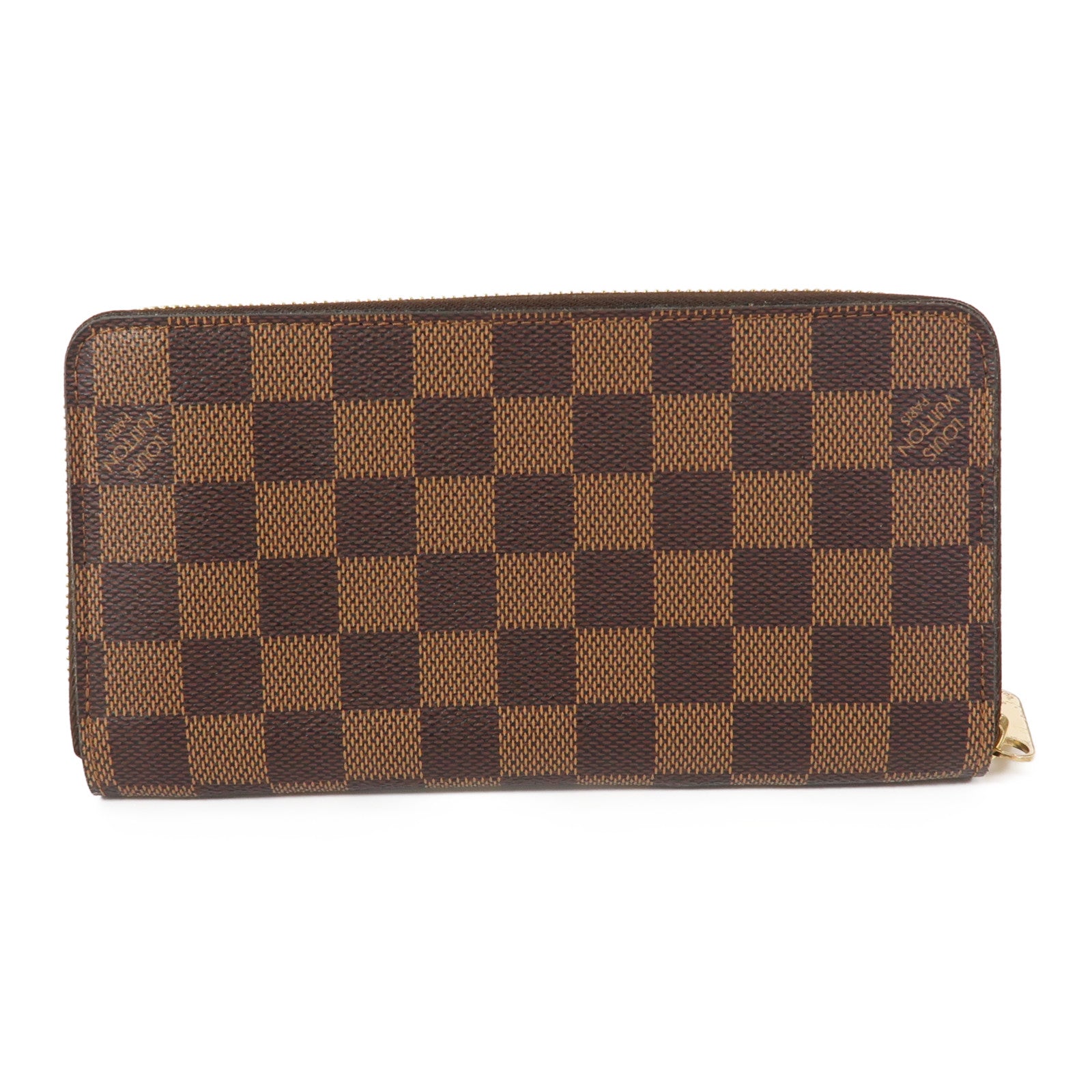 LOUIS VUITTON Damier Long Wallet金扣長錢包啡色