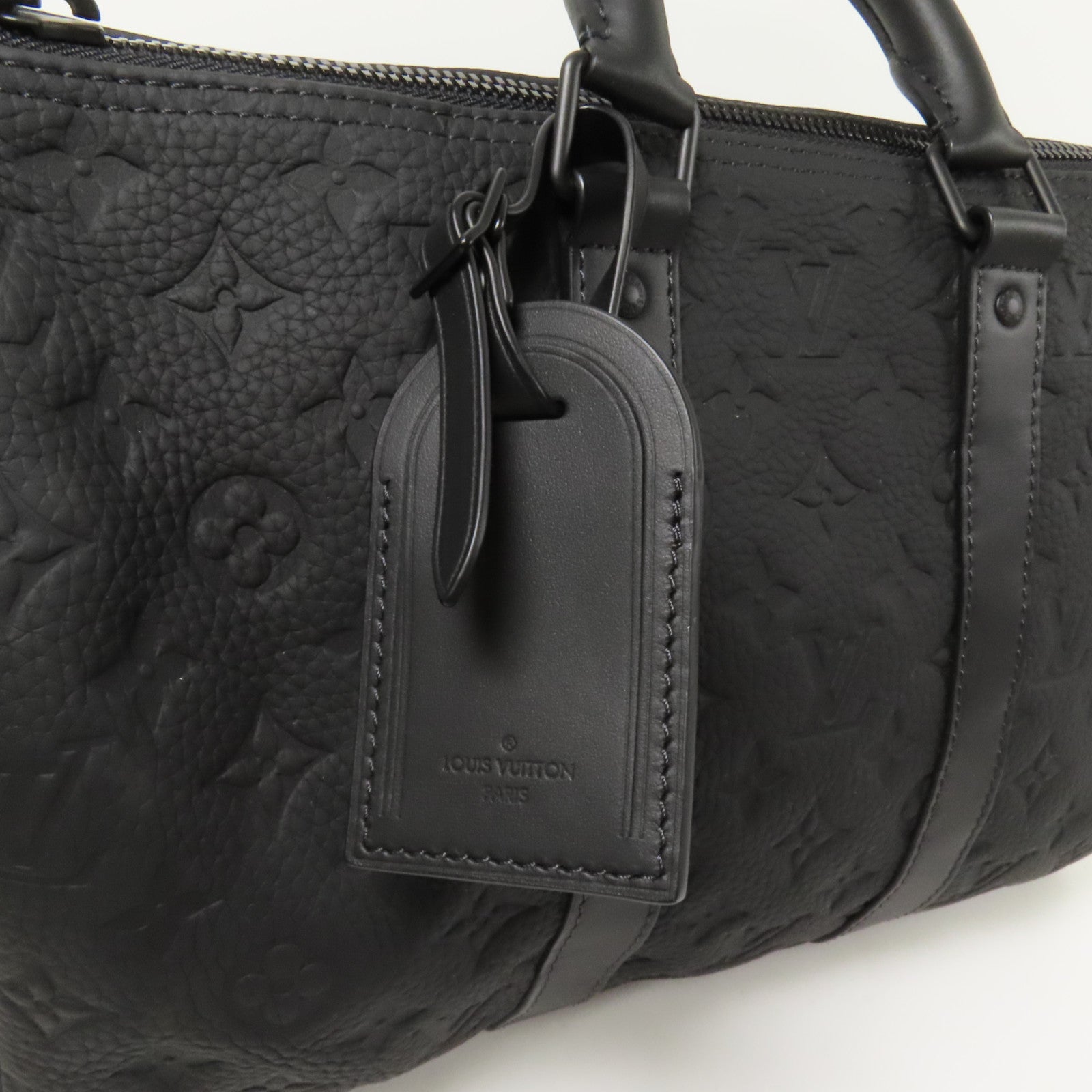 LOUIS VUITTON Monogram Taurillon Keepall Bandouliere35手挽肩背兩用袋