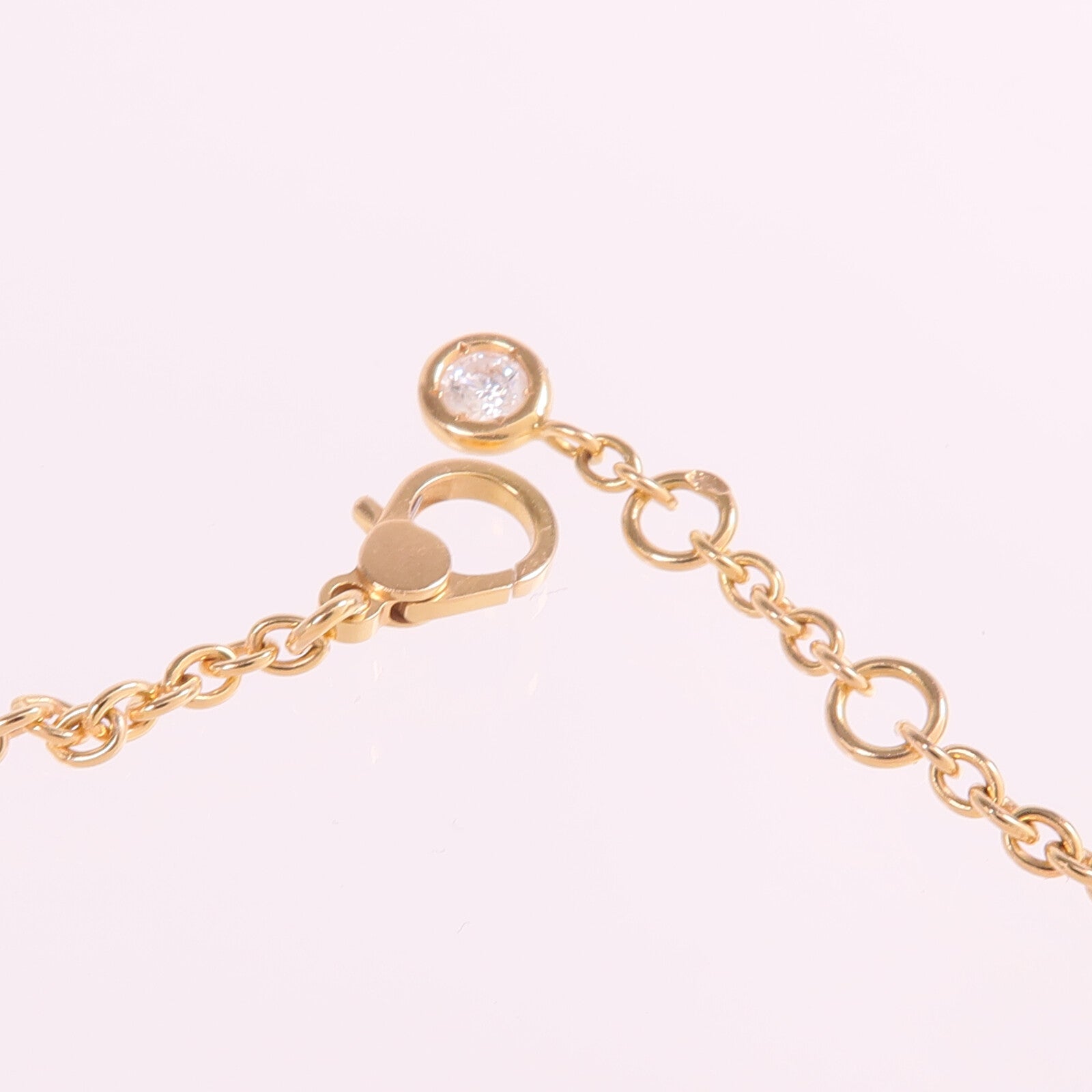 HERMES 18K玫瑰金Finesse Bracelet鑽石手鏈